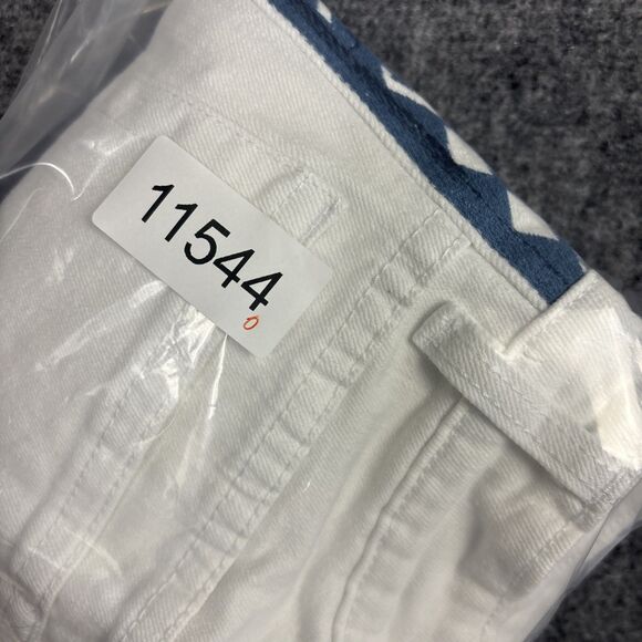 Boston Proper Jeans Womens Size 8 White  Denim Side Stripe Western Boho - Picture 9 of 9